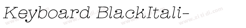 Keyboard BlackItali字体转换 Keyboard BlackItali字体转换